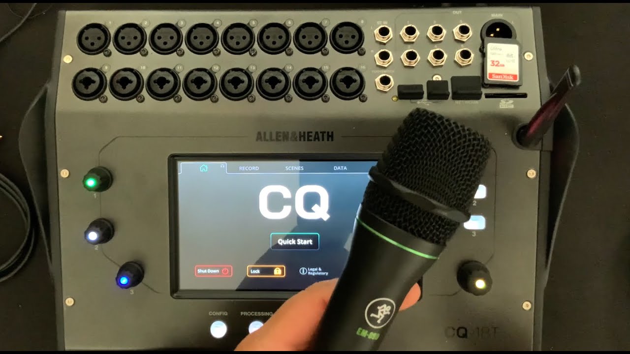 AHORA SÍ! EMPECEMOS CON LA ALLEN & HEATH CQ-18T - PARTE 3 - VEAMOS SU SET UP BASICO.
