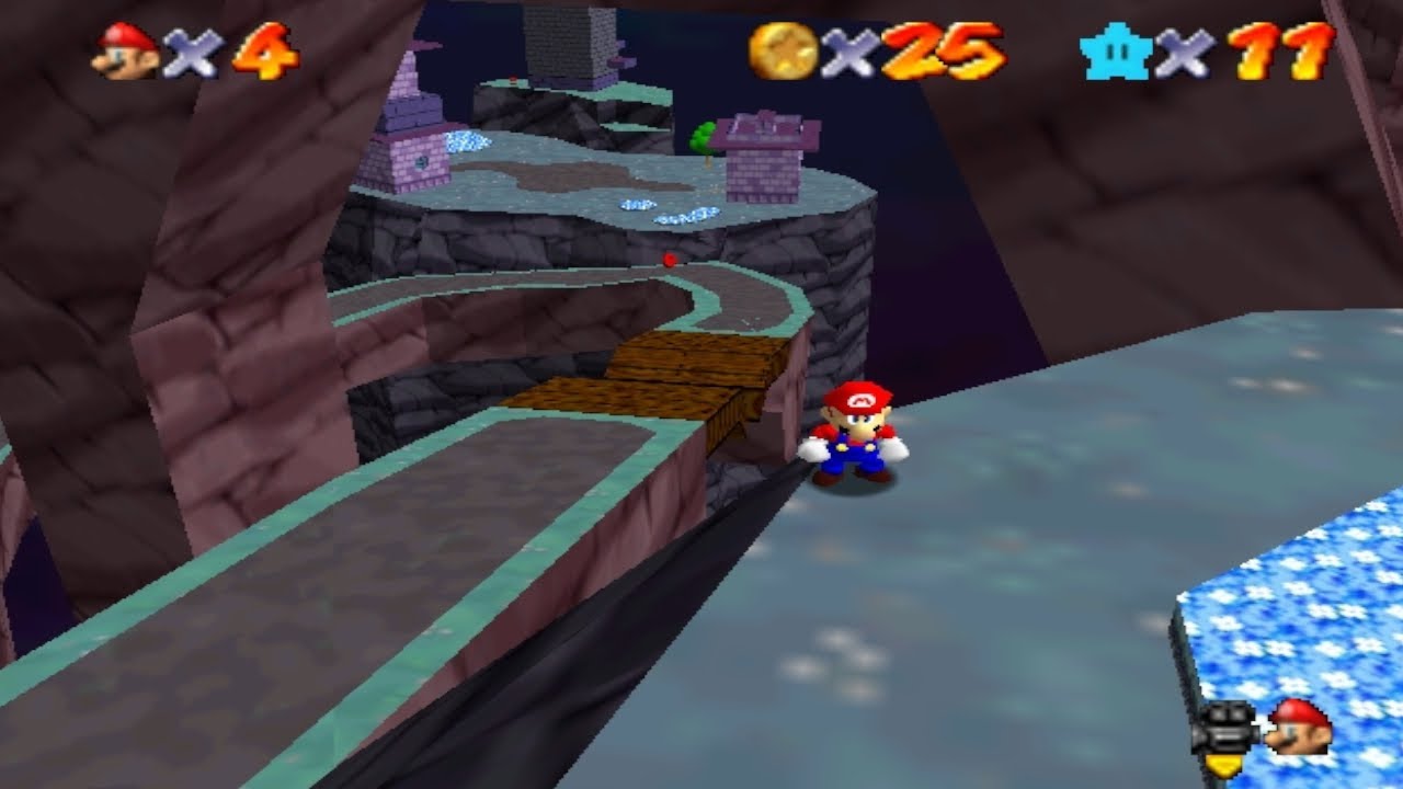 Super Mario 64 the Land of Sliding Stars