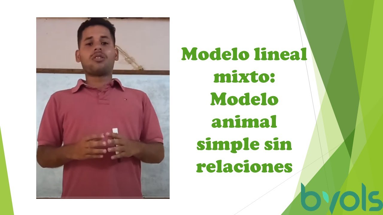Modelo lineal mixto: Modelo animal simple sin relaciones.