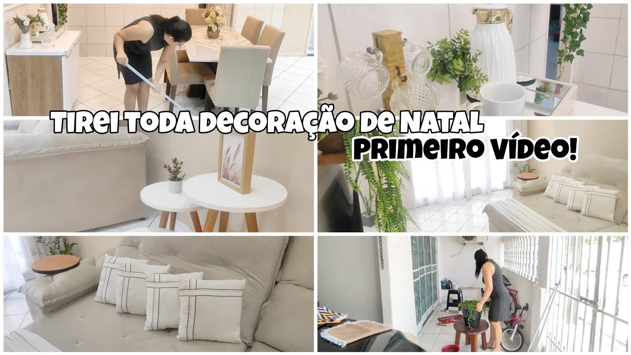 DECORAÇÃO NOVA! FAXINA COMPLETA NA SALA, TIREI A ÁRVORE 🌲 FICOU TUDO LINDO, MOTIVAÇÃO COMPLETA 