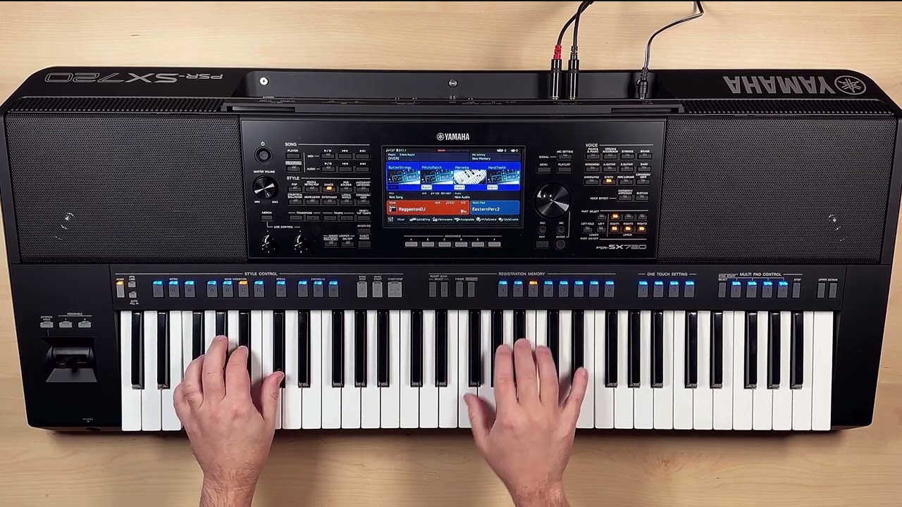 Демонстрация Yamaha PSR SX720 (без звука)