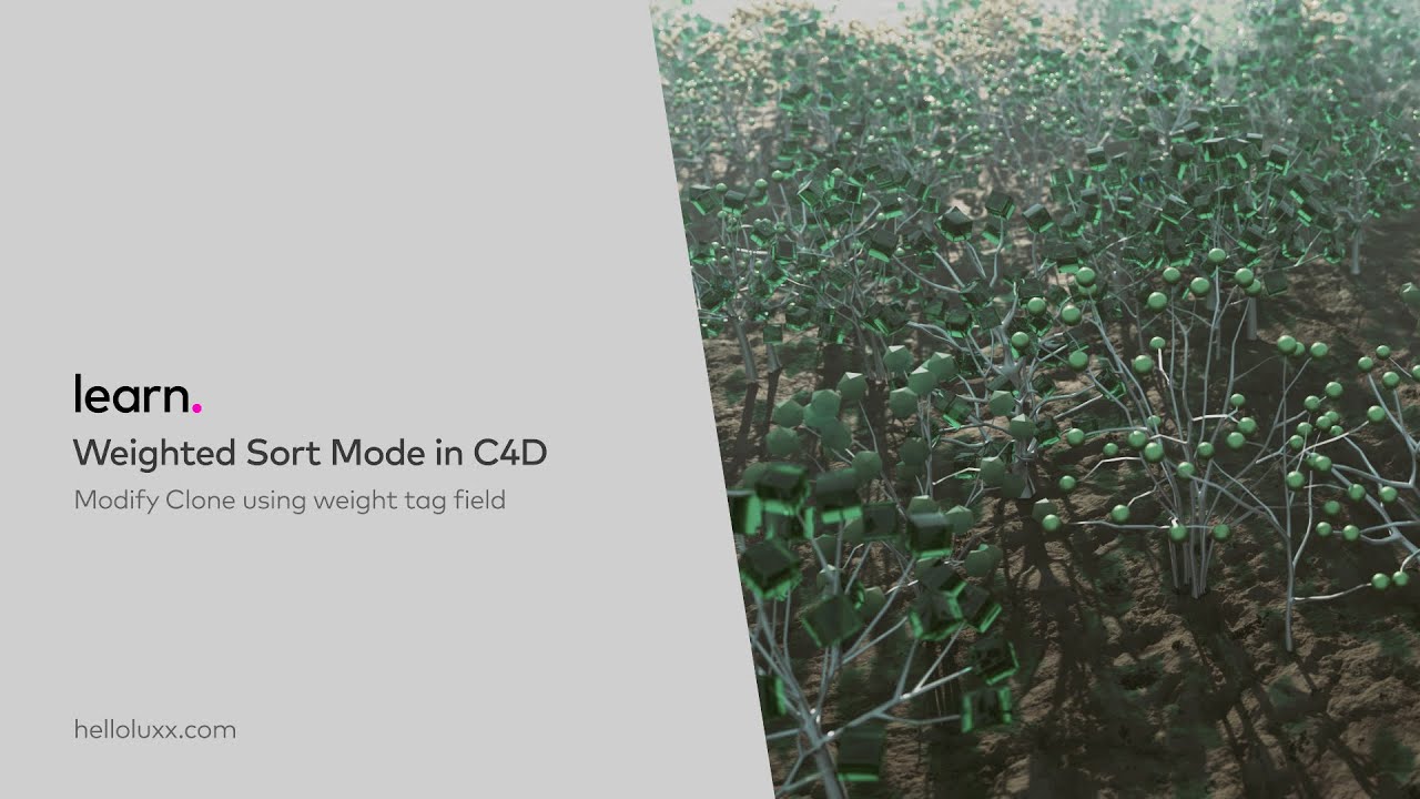Weighted Sort Mode in Cinema 4D
