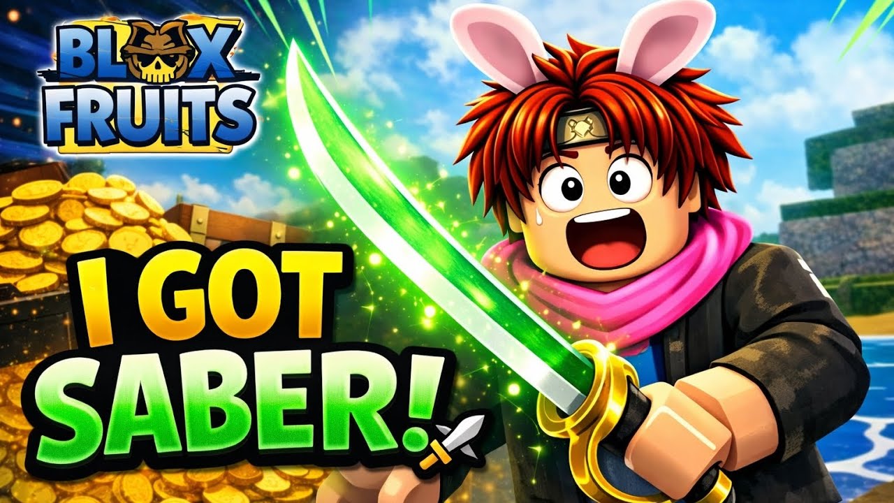 I FINALLY Got the SABER Sword! ⚔️ | Blox Fruits Noob to Max #6
