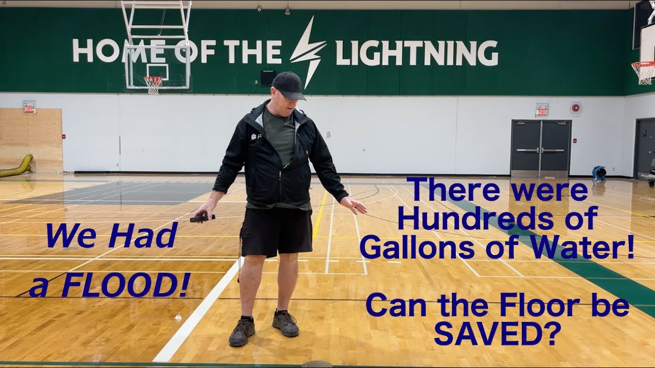 Hardwood Gym Floor Flood Remediation (S07E162)