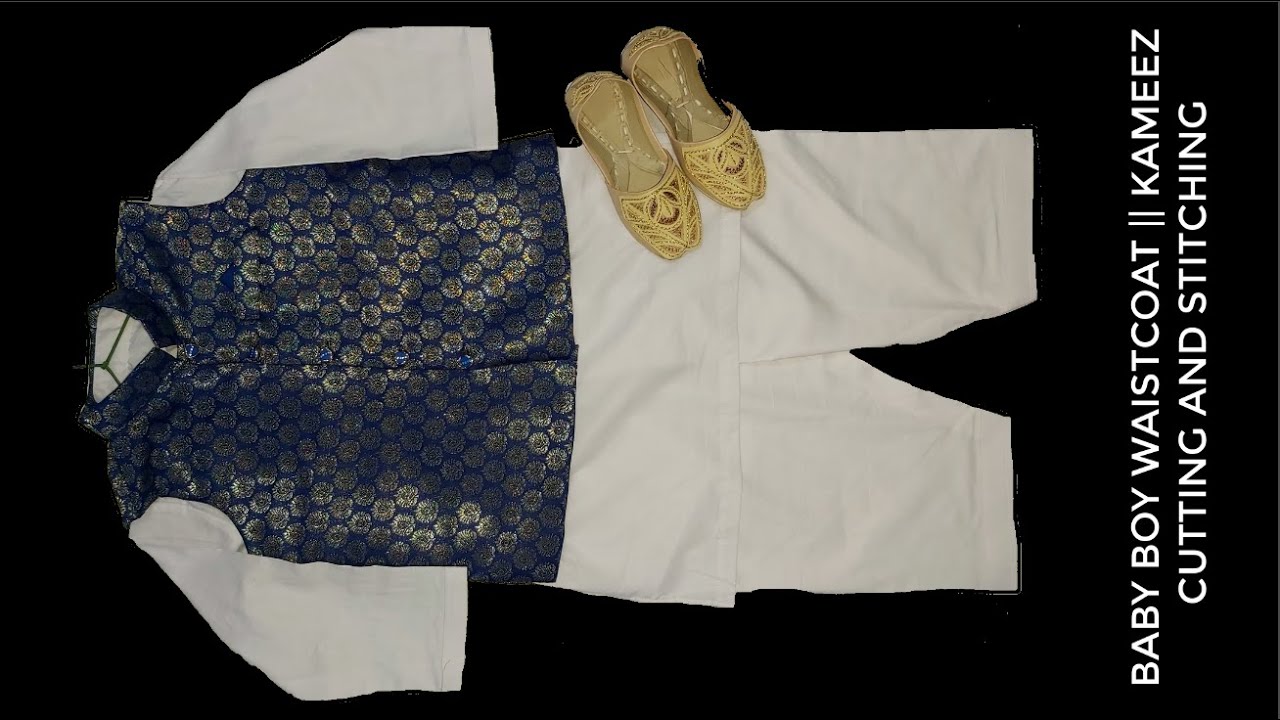 Kids Waistcoat And Kameez Cutting and stitching Simple And Easy Method Part 2