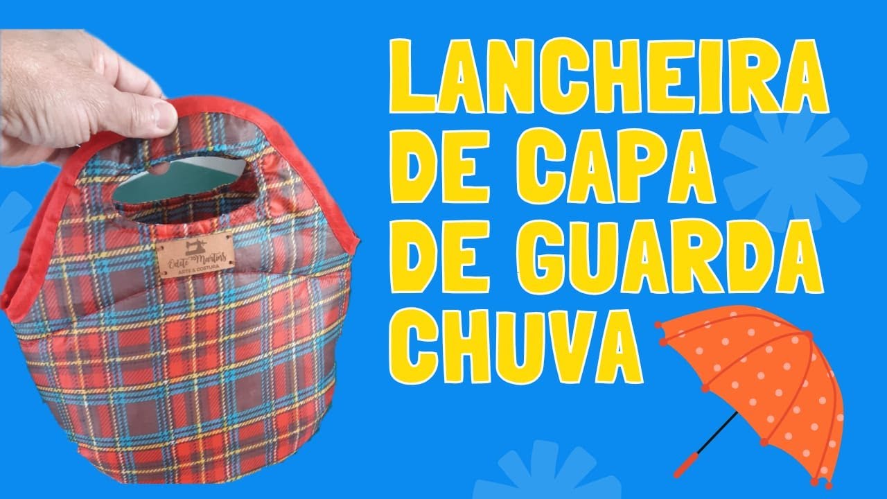 Lancheira de capa de guarda chuva.