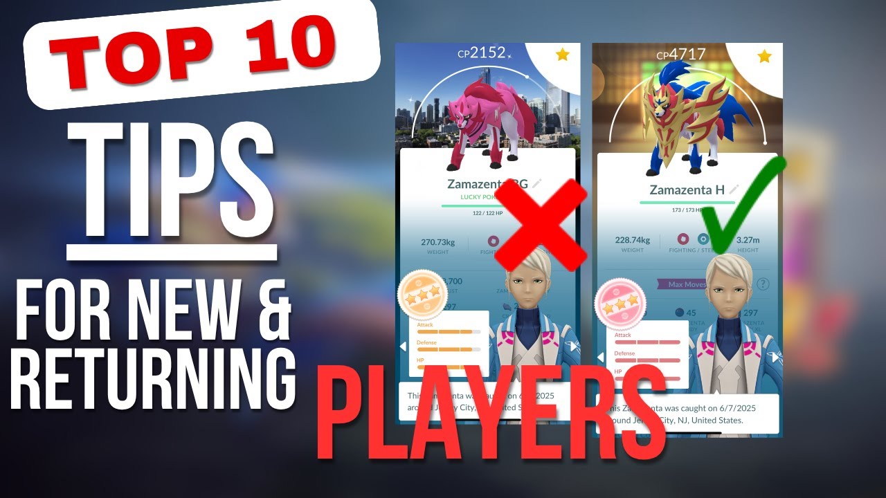 Top 10 Tips For New & Returning Players | Pokemon Go !