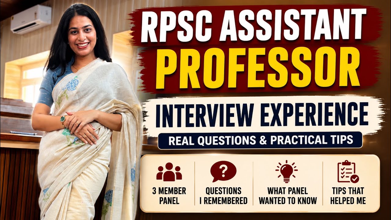 My RPSC Assistant Professor Interview Experience | Real Questions & Practical Tips