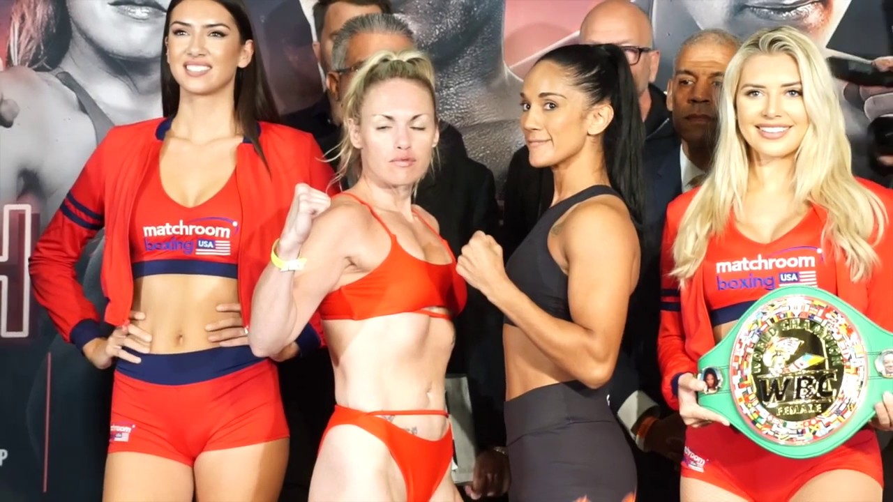 WHO WILL BE QUEEN OF BROOKLYN? HEATHER HARDY v AMANDA SERRANO WEIGH IN & HEAD-TO-HEAD