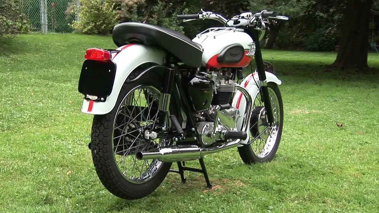 Triumph Bonneville Motorcycle Vintage 1959