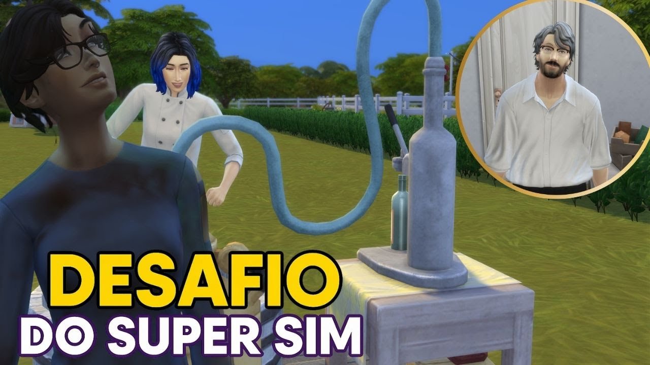 Desafio do Super Sim: Rubens Vira Idoso+ Cargo de Chefe de Cozinha e Começa a Era dos Vinhos Sims 4|