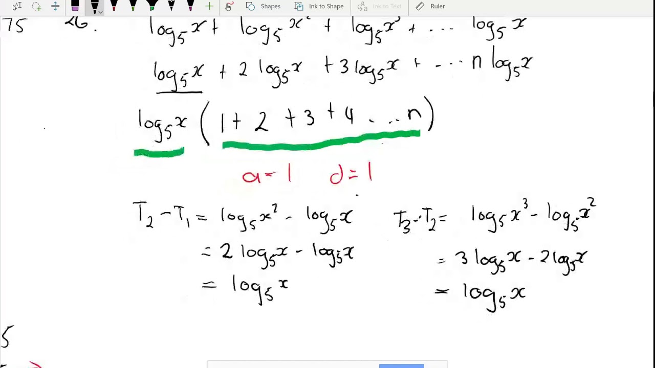 Year 12 Extension 1 Grove Ex 8.4 Q24, 26, 28, 30 Nth term of an arithmetic series