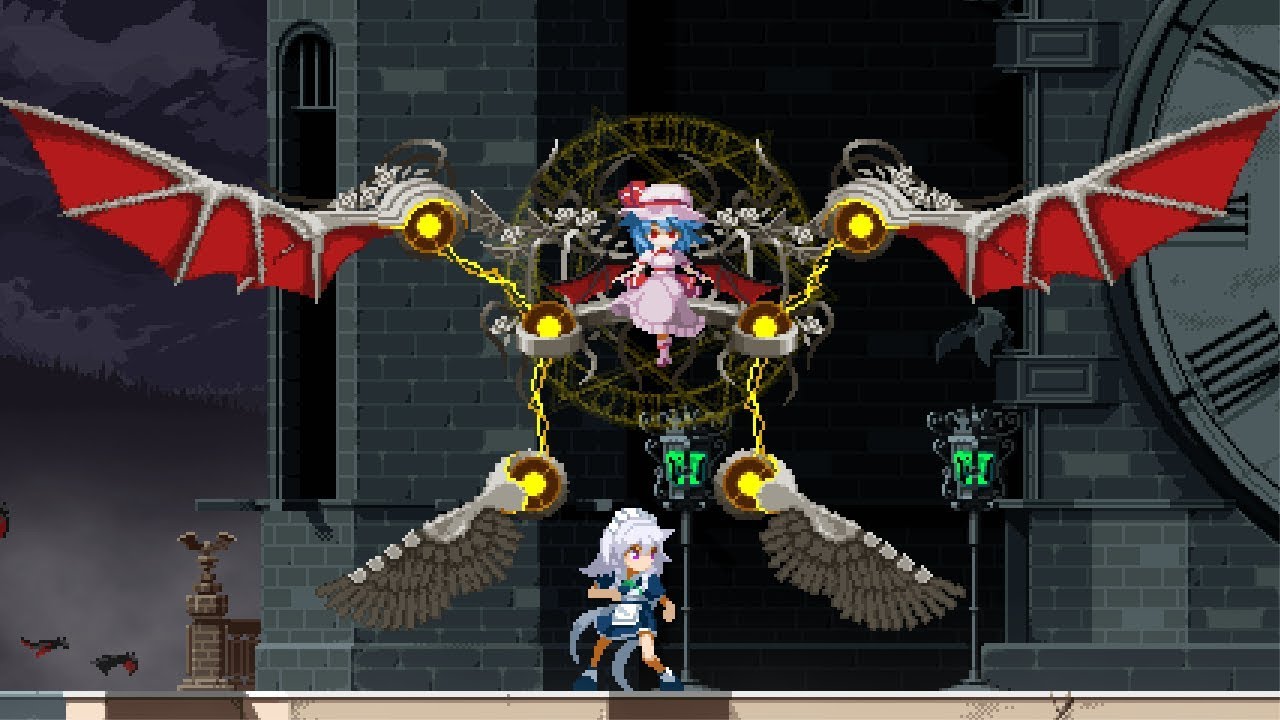 Touhou Luna Nights - All Bosses [No Damage/Time Stop/Snail Time/Skills] + Ending