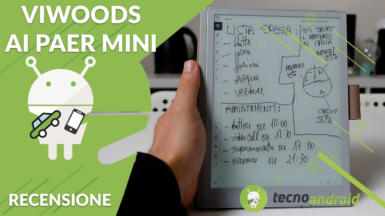 RECENSIONE Viwoods AI Paper Mini: non ne potrai più fare a meno