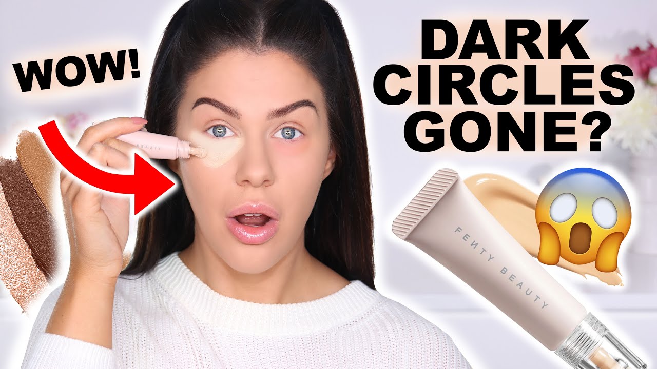 FENTY BRIGHT FIX EYE BRIGHTENER REVIEW + WEAR TEST!! DOES IT WORK!?