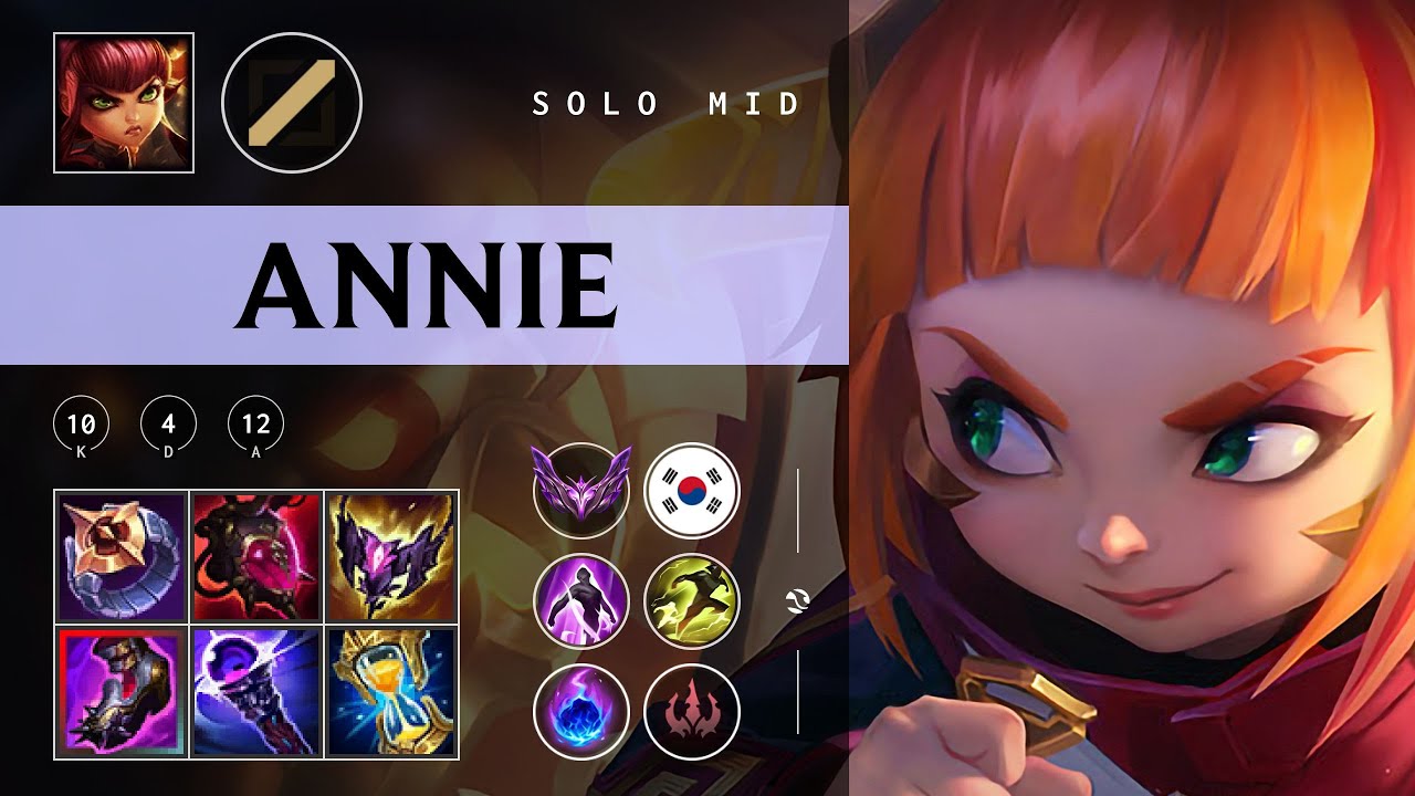 Annie Mid vs Viktor - KR Master Patch 25.22