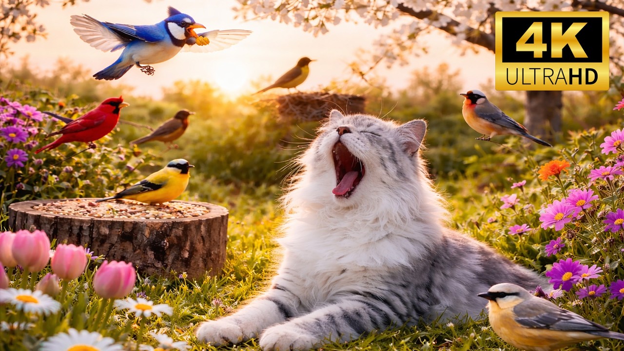 Ultimate Pet TV 4K 🐶🐱 Non-Stop Birds to Hypnotize Your Pets!