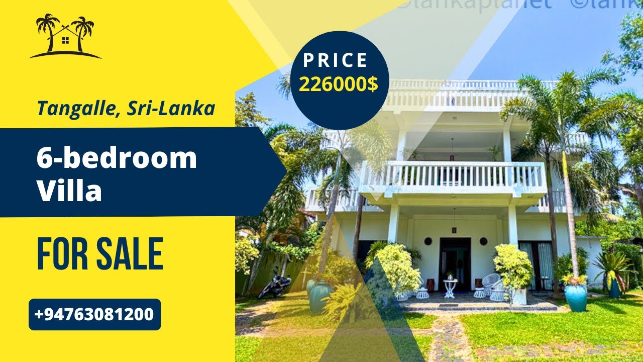 6-bedroom villa for sale, Tangalle, Sri Lanka