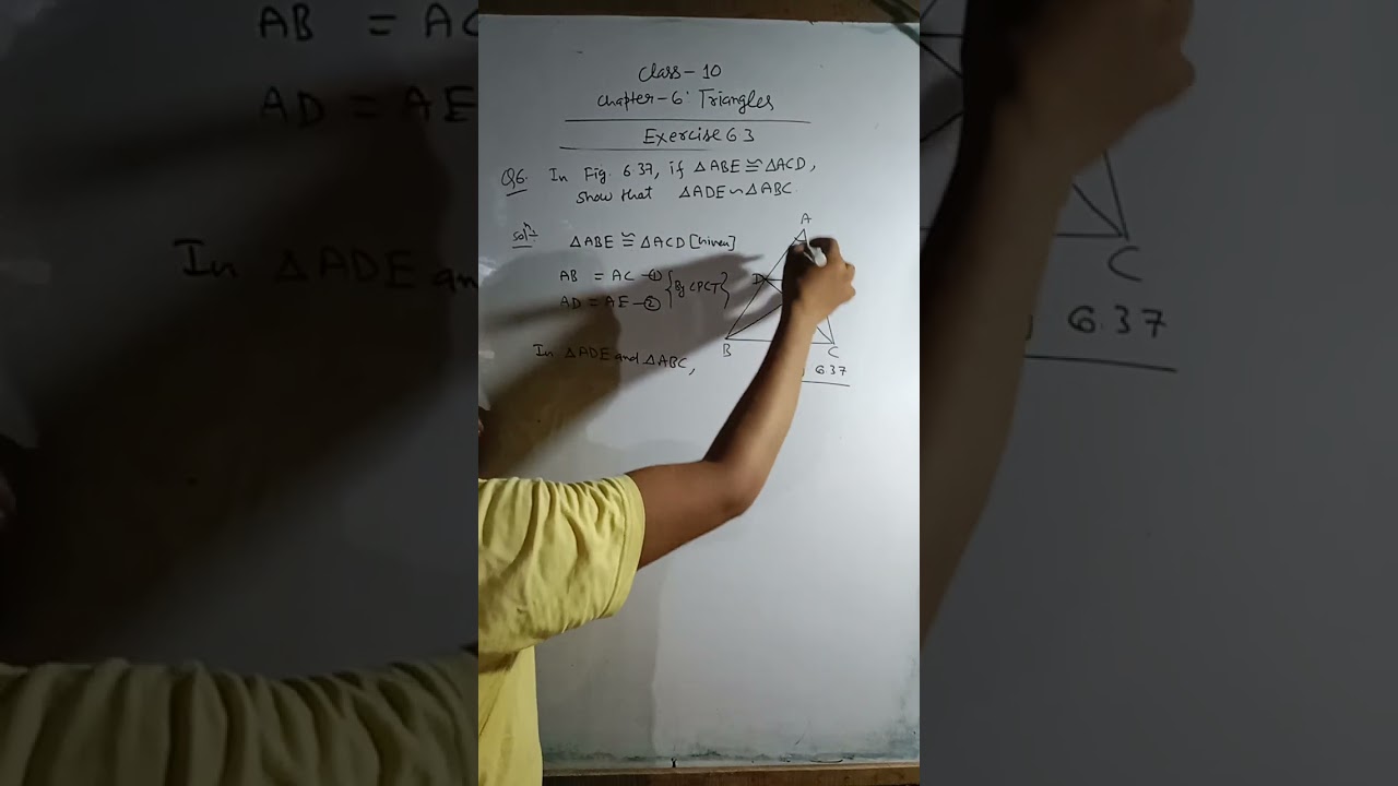 Class 10 Chapter 6 Triangles Exercise 6.3 Question 6#trending #viralvideo #maths #education #exam