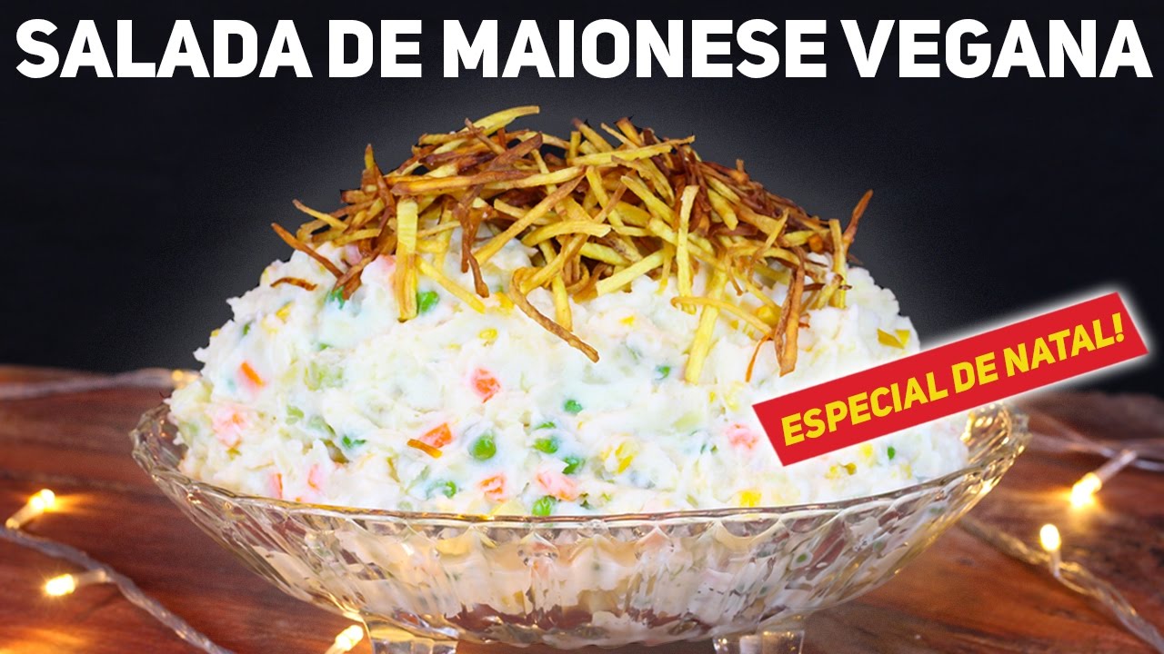 SALADA DE MAIONESE VEGANA | SEM OVO E SEM LEITE | ESPECIAL DE NATAL | VIEWGANAS