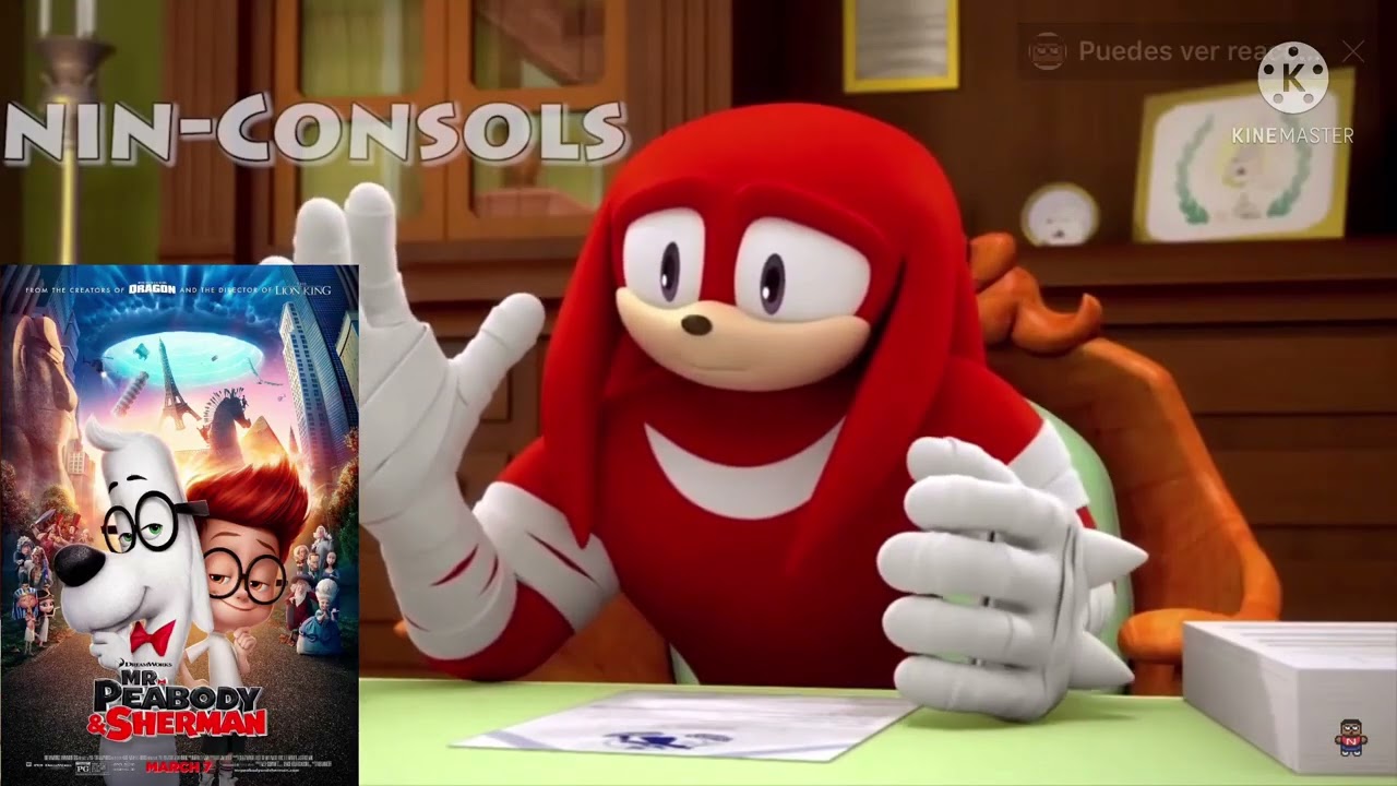 Knukles aprobando películas de dreamworks