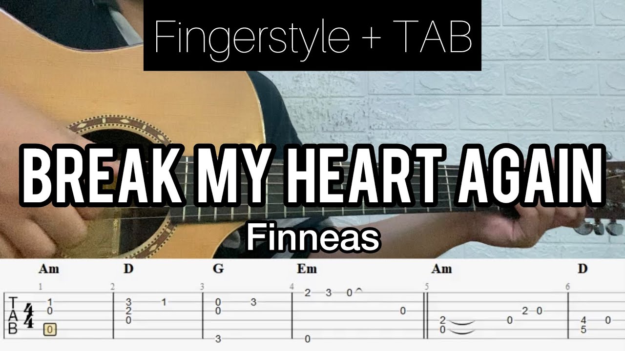 Finneas - Break My Heart Again | Fingerstyle Guitar (TABLATURE + CHORD) #requestpriority