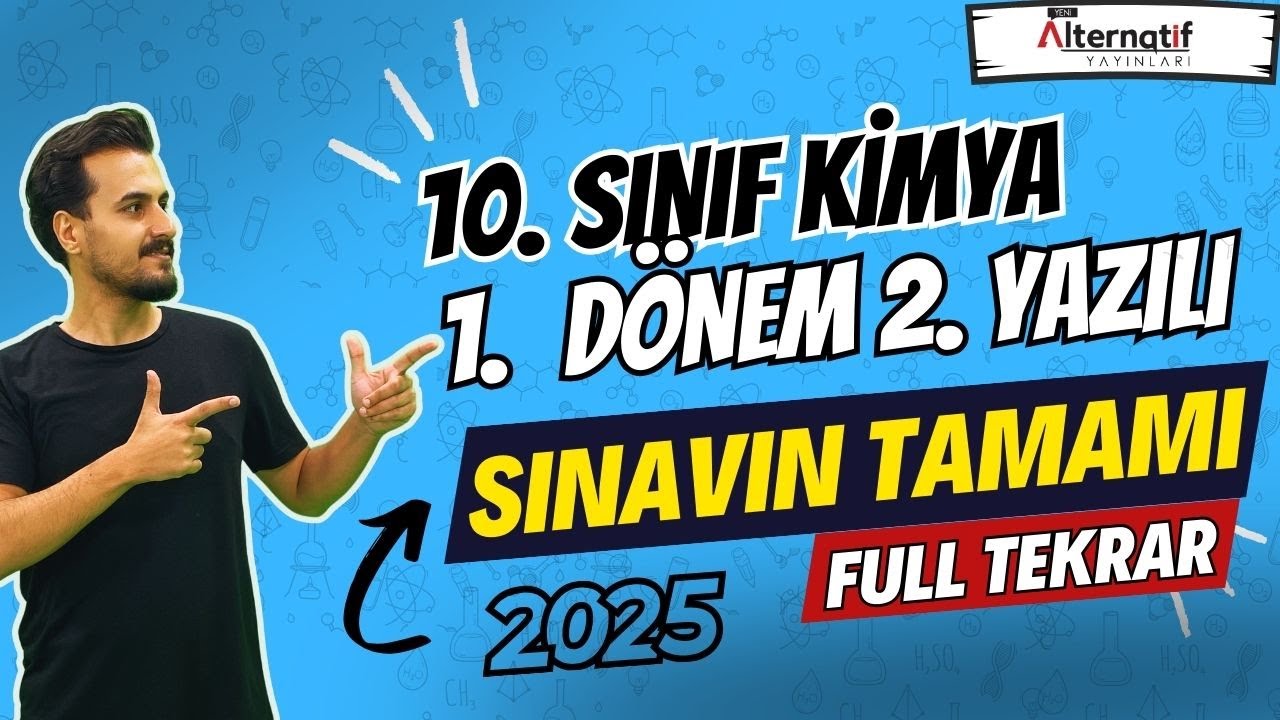 10.Sınıf Kimya | FULL TEKRAR| 1. Dönem 2.Yazılıya Hazırlık | 2024-2025 | 