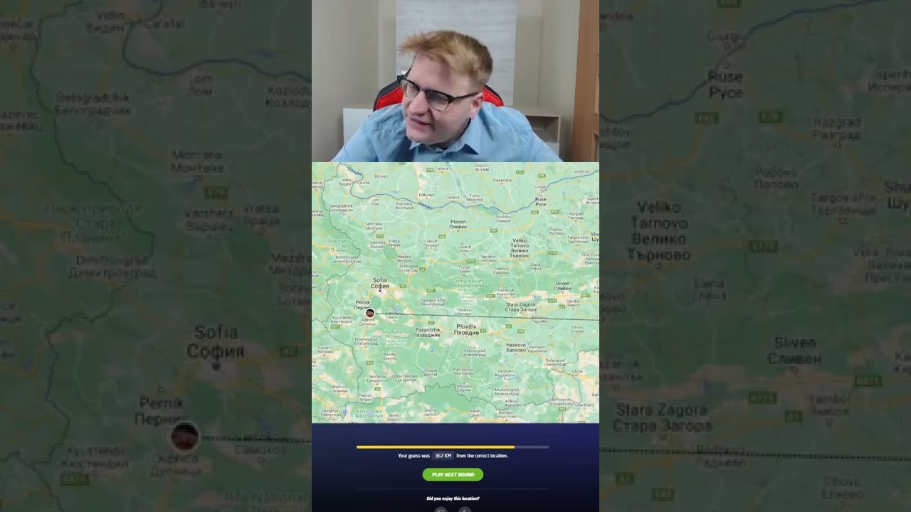 moja najlepsza gra na kt&oacute;rą miałem 1 sekundę #shorts #geografia #geoguessr