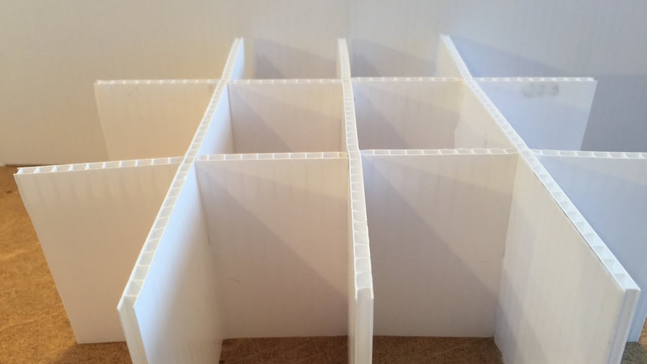 How to Make a Divider for Corrugate Plastic Slab Mold Part 2 tutorial
