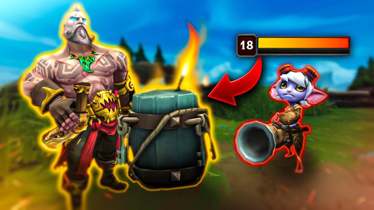 Gangplank, But Every Barrel NUKES The Enemy ADC's...