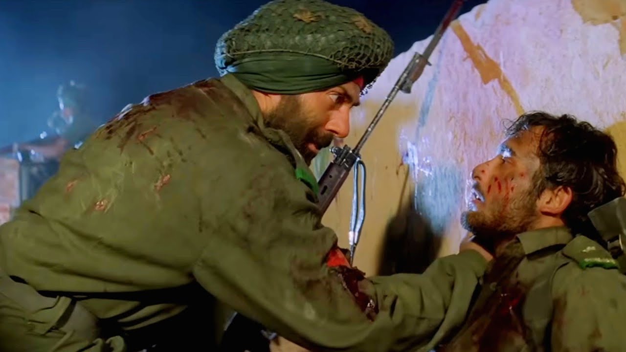 कल सुबह का नास्ता हम पाकिस्तान में करेंगे - सनी देओल का एक्शन से भरा सीन | bollywood Border Film