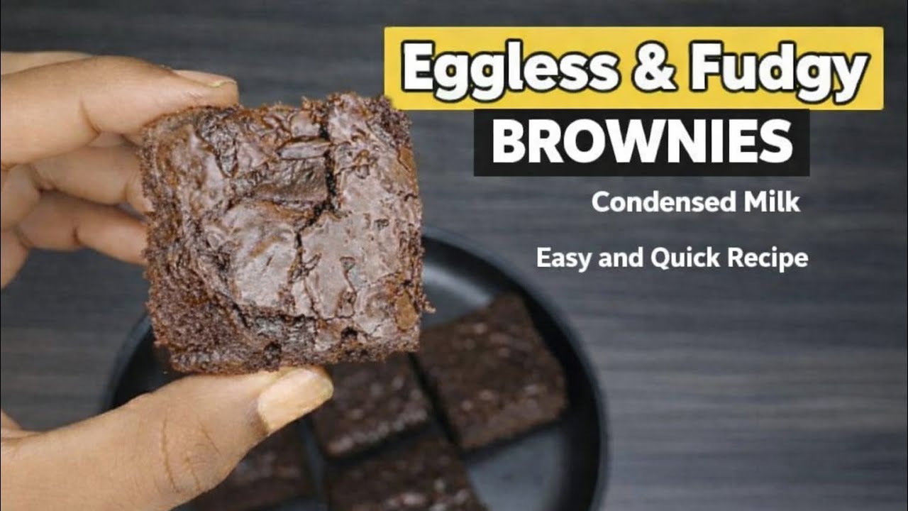 Eggless Brownie with Condensed Milk | Fudgy, Easy & Bakery Style | Caldo Bites