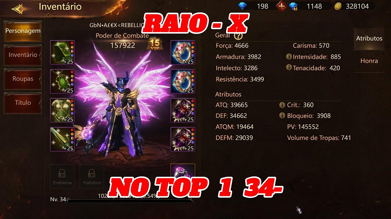 [09] WARTUNE ULTRA TRANCA LvL RAIO-X + CB NO ATUAL TOP 1 34- ACC: GbN･ALEX