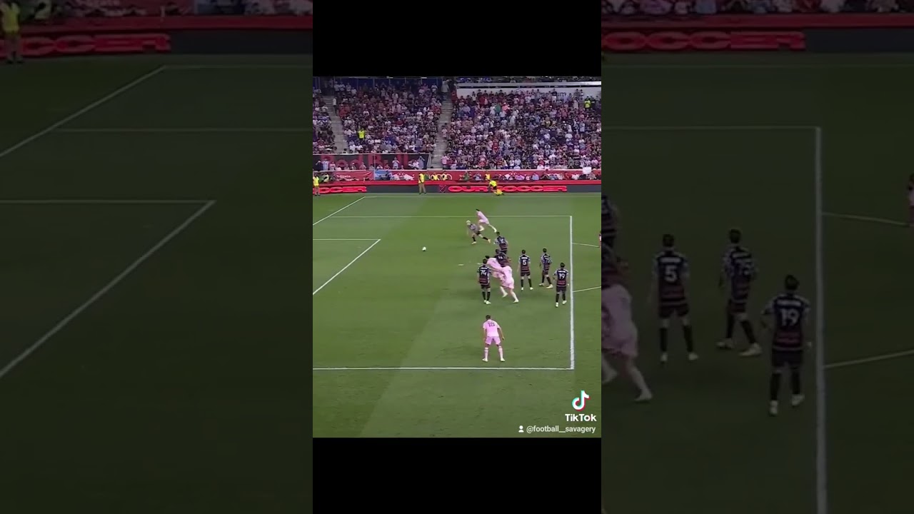 Messi Insane pass to setup his goal for Inter Miami VS New York Red bulls 