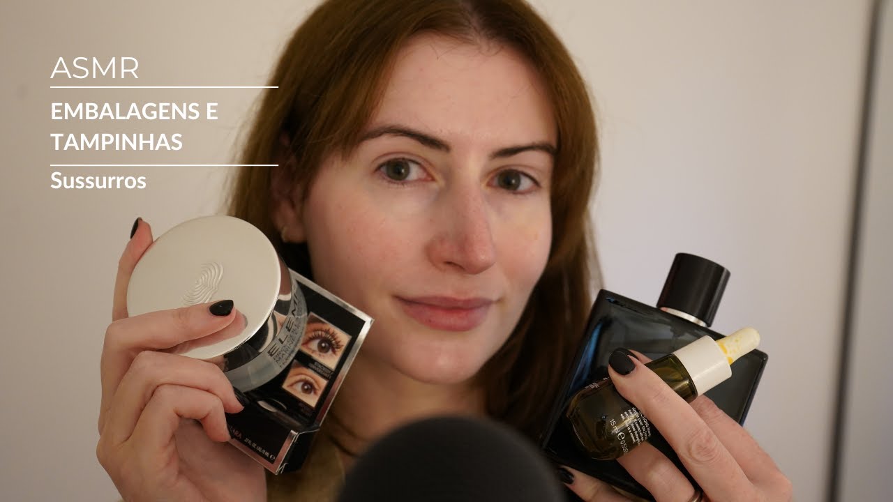 ASMR - Embalagens e Tampinhas - Vídeo pra dar sono e relaxar | SOLANGE PRATA