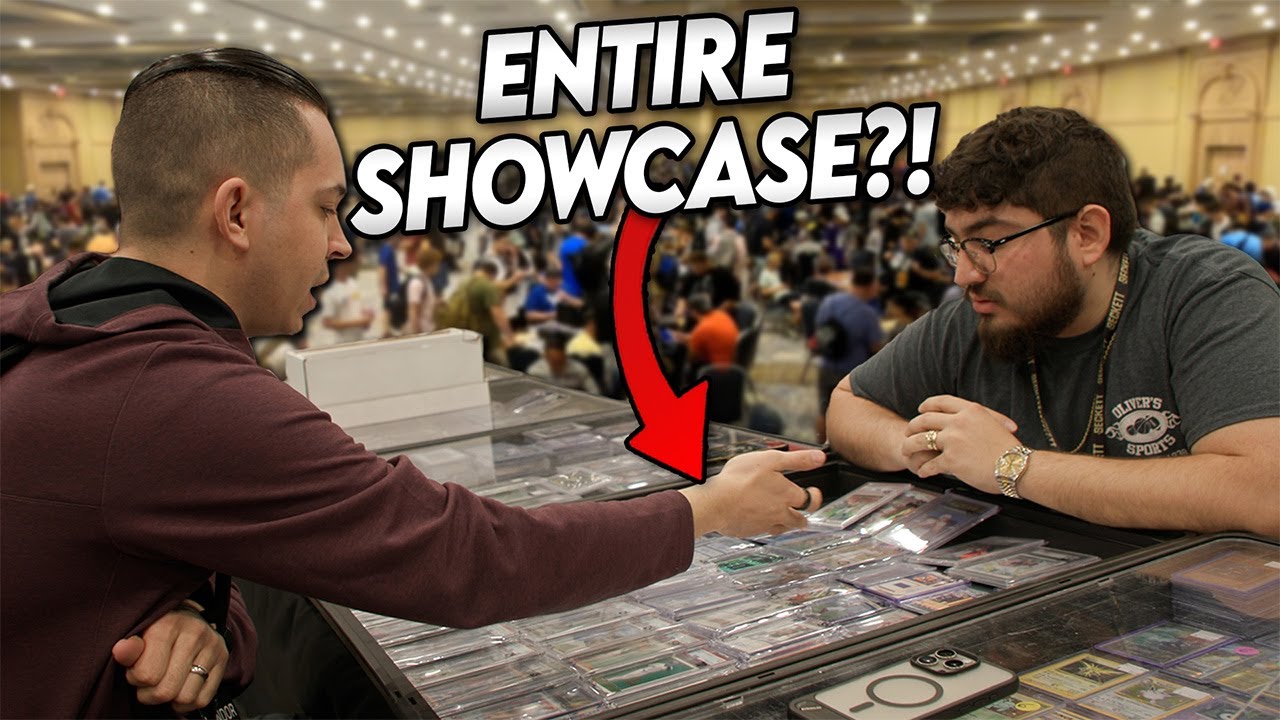 Buying a Dealers ENTIRE Showcase At The Dallas Card Show 🤯