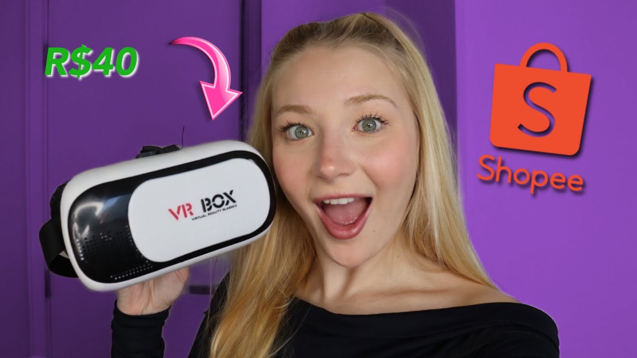 COMPREI UM &Oacute;CULOS DE REALIDADE VIRTUAL NA SHOPEE! 