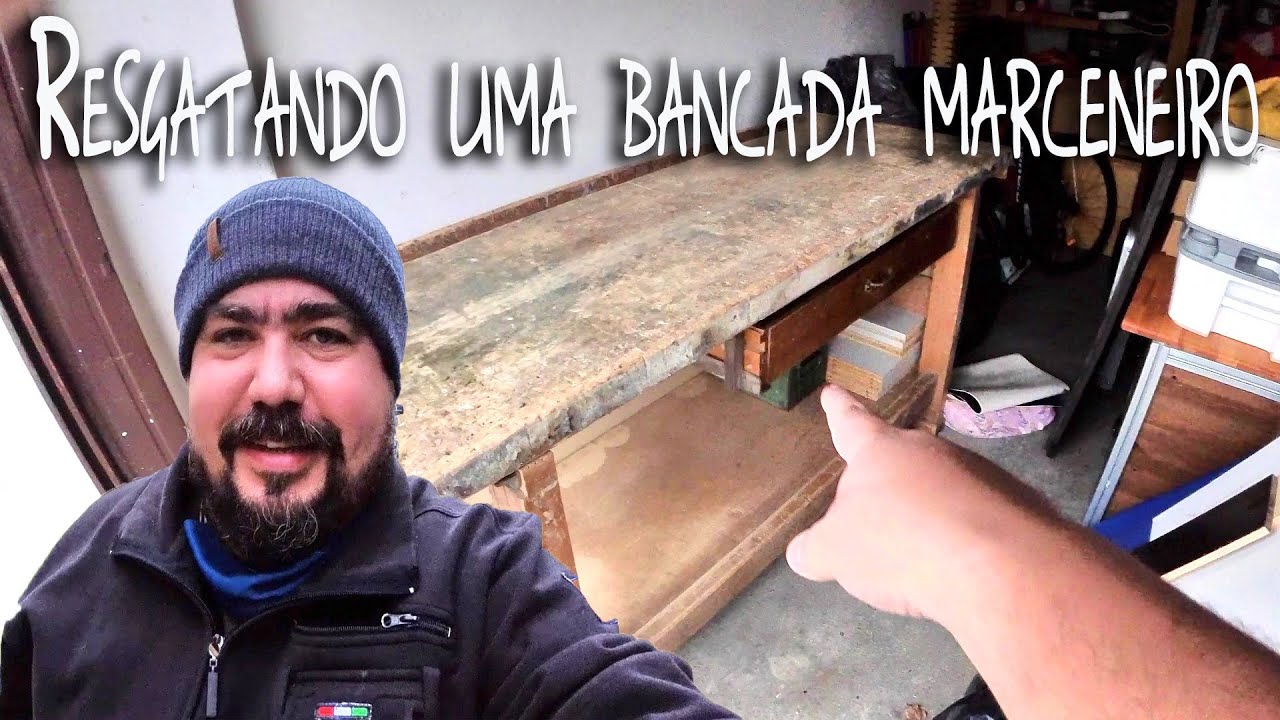 Bancada marceneiro antiga na Italia.