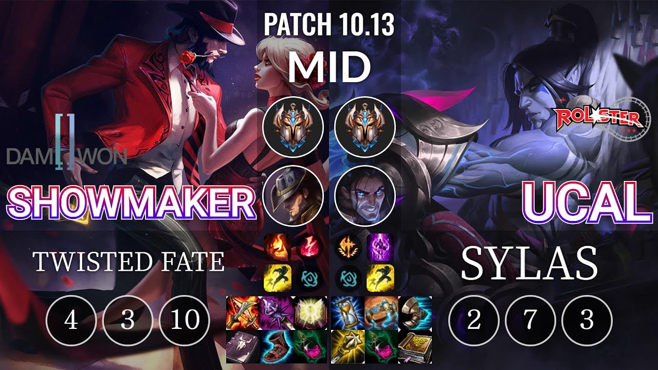 DWG ShowMaker Twisted Fate vs KT Ucal Sylas Mid - KR Patch 10.13