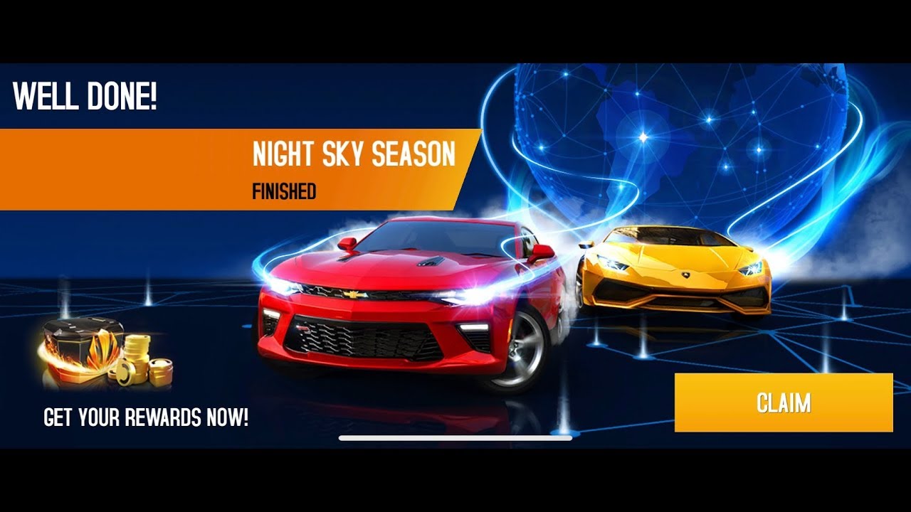 Asphalt 8, Multiplayer Night Sky Season Elite League Rewards