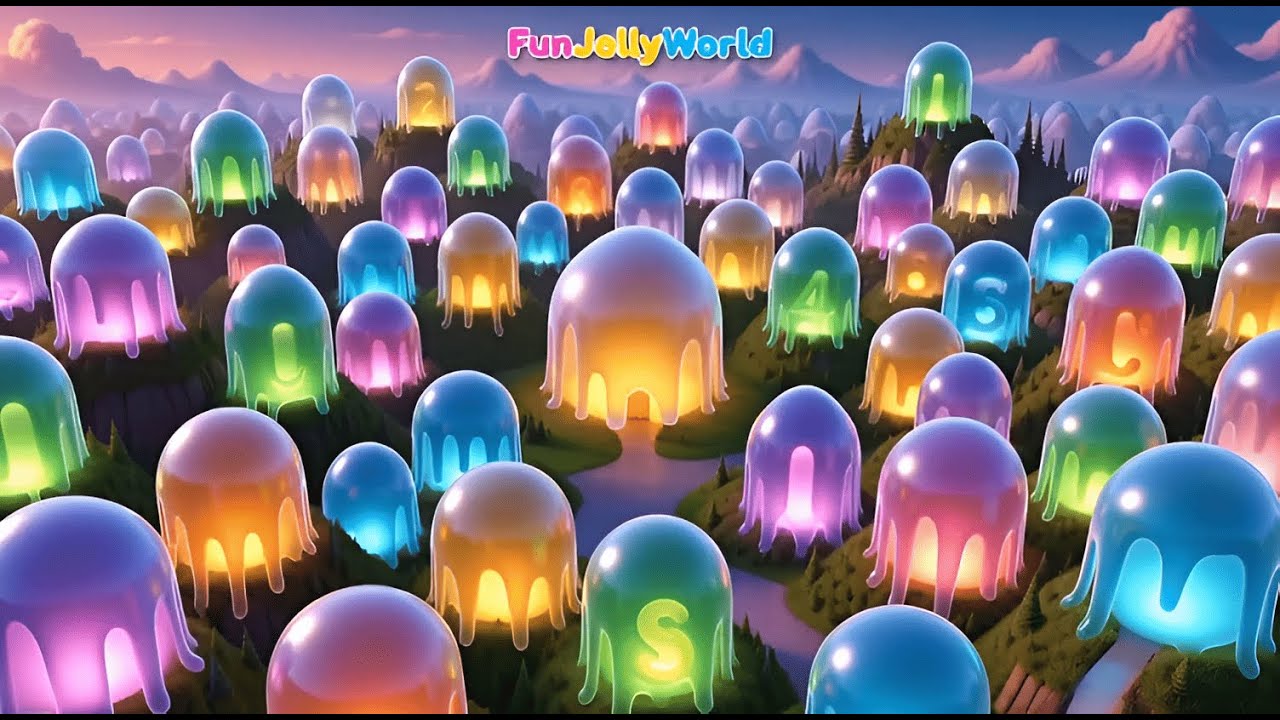 Full A-Z Alphabet in Magical Jelly World    سحر الجيلي من A إلى Z ✨