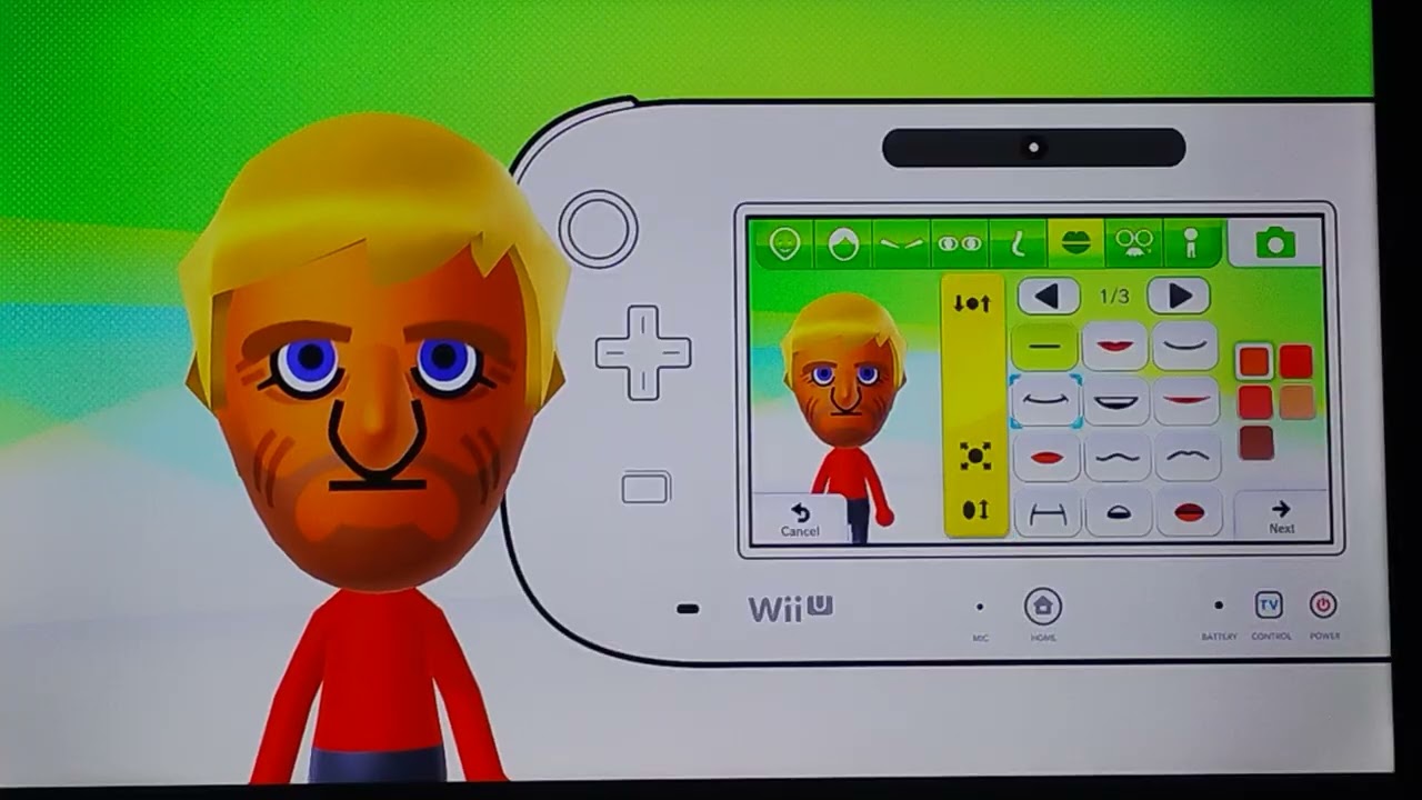 Wii U Mii Maker - Adrien from Wii Sports Club