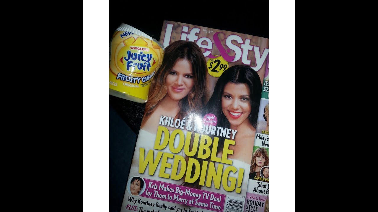 ASMR gum chewing and skimming through my magazine