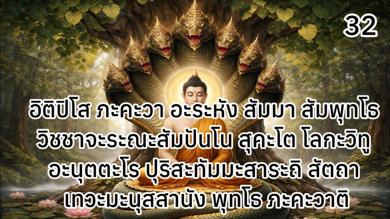 สวดอิติปิโส 32 จบ (อายุ 31) เสริมดวงชะตาชีวิต โดยเฉพาะช่วงเบญจเพสให้รุ่งเรืองและแคล้วคลาดปลอดภัย