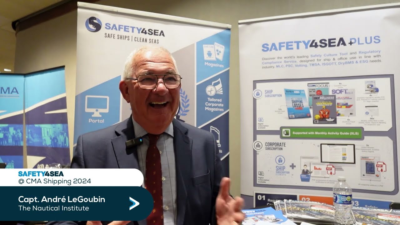 CMA Shipping 2024: Capt. Andr&eacute; LeGoubin, The Nautical Institute