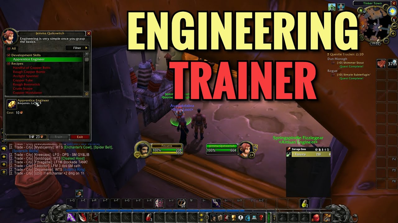 Ironforge Engineering Trainer Location (WoW Classic)