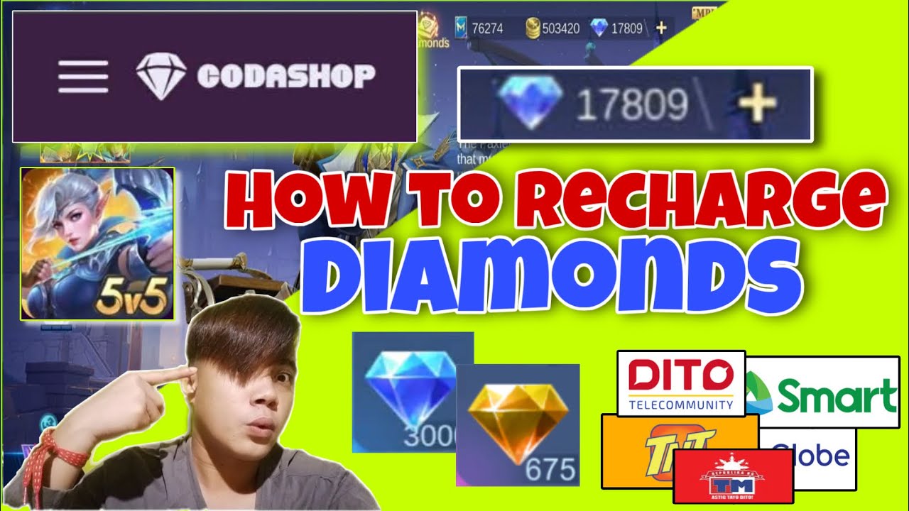 PAANO MAG RECHARGE NG DIAMONDS SA MOBILE LEGENDS GAMIT ANG LOAD STEP BY STEP TUTORIAL