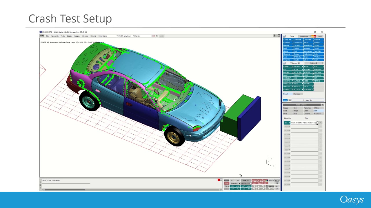 Oasys PRIMER – Introduction and Demonstration of Automotive Tools