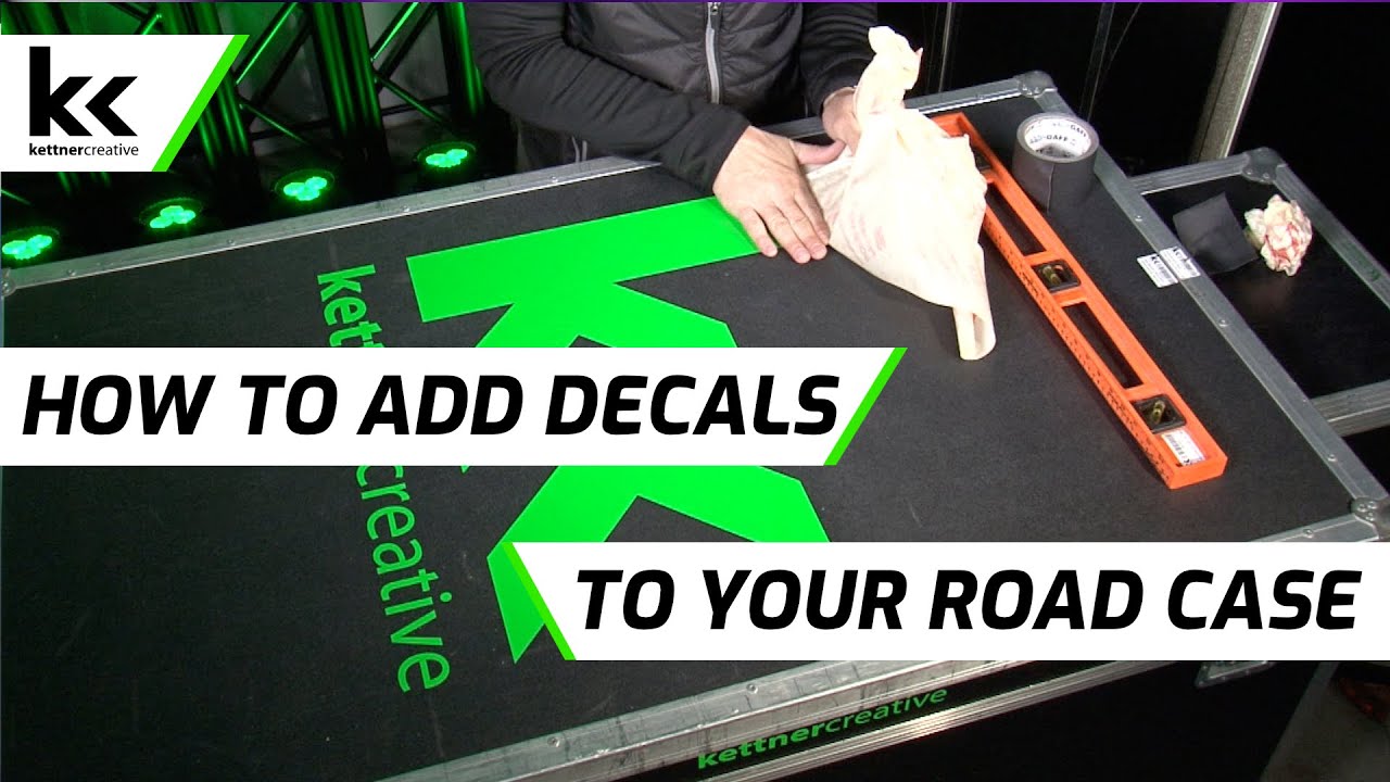 How To Add Vinyl Decal Logo To Road Case | Flight Case Branding
