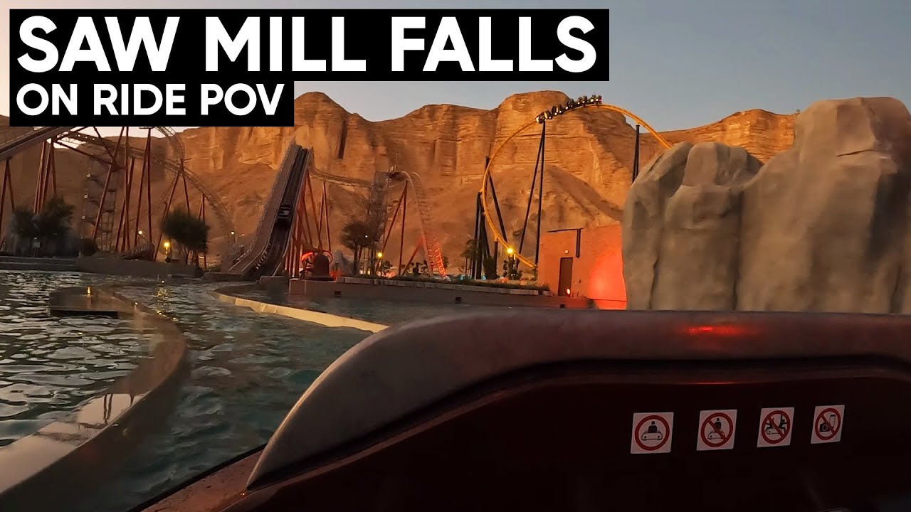Saw Mill Falls - On Ride POV - Six Flags Qiddiya City